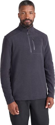 Mountain Warehouse Ridge Mens Half-Zip Fleece Jacket - Lightweight, Zipped pockets, Warm & Cosy, Sweatshirt Top- For Spring Summer, Outdoors, Travelling & Hiking Black 4