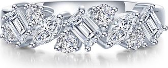 Lafonn Prismatic Simulated Diamond Ring in Silver at Nordstrom, Size 7