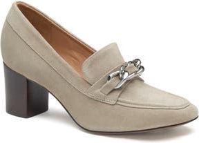 Johnston & Murphy Eleanor Chain Loafer Pump in Taupe Suede at Nordstrom Rack, Size 11