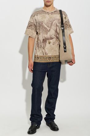Etro Patterned T-shirt, Mens, Beige
