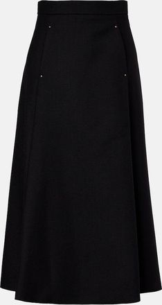 Moncler Virgin wool midi skirt
