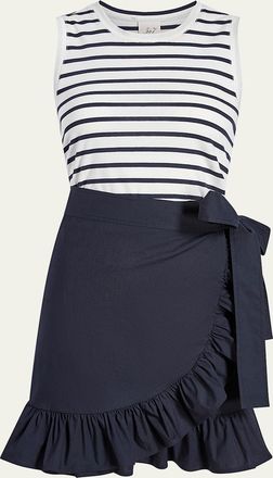 Cinq à Sept Mahlia Stripe Combo Dress