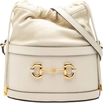 Gucci Bolso Cubo Horsebit 1955 Pre-owned - Pre-owned - Mujer - Blanco - ONE SIZE