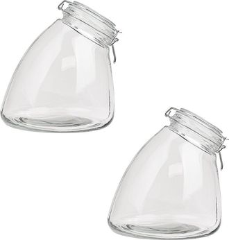 10 Strawberry Street Set Of 2 Large Slope Canisters