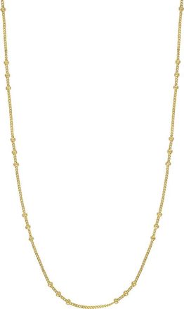 Bony Levy 14K Gold Mykonos Beaded Chain Necklace in 14K Yellow Gold at Nordstrom, Size 18