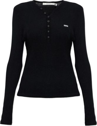 Gestuz Gztrisha Sweater - Dames - V-hals truien - Zwart - XL - Leer - Truien & Vesten