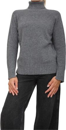 Twinset Grijze Wol Kasjmier Trui - Dames - Coltruien - Grijs - S - Wol - Truien & Vesten