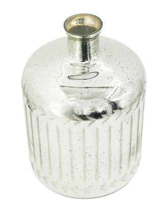 A&B Home Discontinued A&B Home 14In Vase With Narrow Mouth & Vine Design Trim