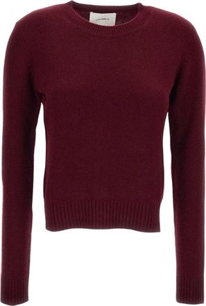 Lisa Yang Crew Neck Cashmere Jumper - female - Lisa Yang - Cashmere Knitwear - Red - XS - Knitwear