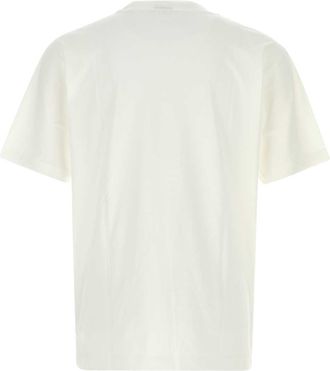 New Balance Mens White Cotton T-Shirt Exterior