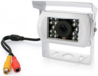 Trade Shop Trade Shop - C&aacute;mara Trasera Para Coche Ahd De 2,8 Mm Con Infrarrojos Y 18 Led, Ip67, Zoom Y Enfoque Pal