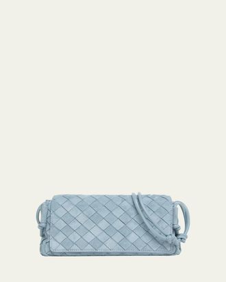 Bottega Veneta Smooth Suede Crossbody Bag