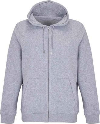 SOLS Calipso Full Zip Hoodie voor volwassenen (Grijze Melange)
