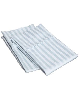 Superior 400 Thread Count Combed Cotton Striped Pillowcases