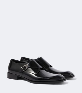 Saint Laurent Connor leather monk strap shoes