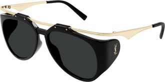Saint Laurent SL M137 AMELIA 001 Womens Sunglasses Black Size 55