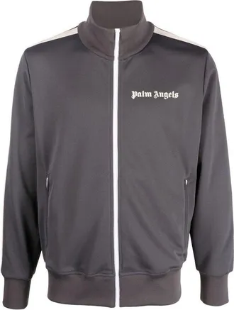 Palm Angels FW22 Classic Track Jacket Grey Off White PMBD001F22FAB0020703