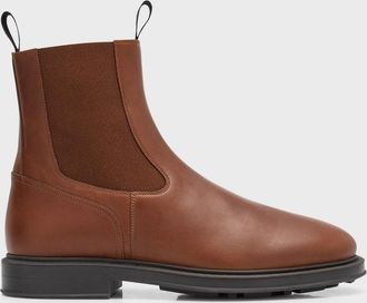 Loro Piana Mens Travis Leather Chelsea Boots