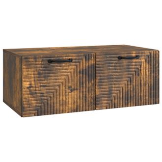 vidaXL Mueble Para Tv De Pared Roble Ahumado 78,5 X 41 X 30 Cm Vidaxl