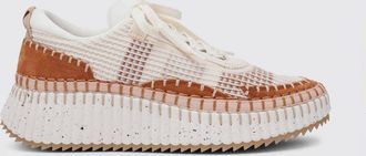 Chloé Sneakers Nama Chloé in mesh riciclato e camoscio