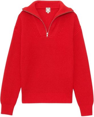 Ines De La Fressange Logan Jumper - Dames - Coltruien - Rood - XL - Katoen - Truien & Vesten