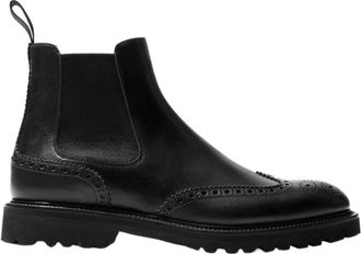 Scarosso Keith Chelsea Boots - Heren - Chelseaboots - Zwart - 42 1/2 EU - Leer - Schoenen