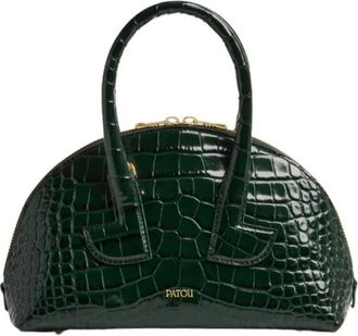 Patou Dames, Tassen, Groen, Maat: ONE Size Leer