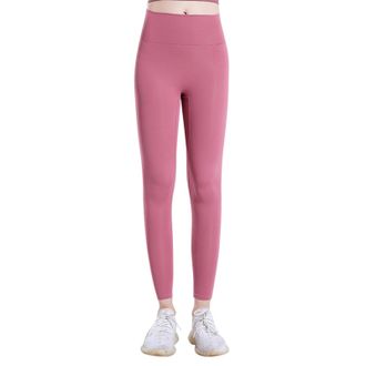 Generic Womens Solid Color Nude Butt Lifting Tights Running Yoga Fitness Sports Pants Custom Yoga Pants