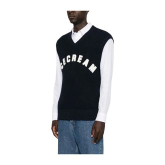 Icecream Chaleco de Lana - Knitwear - Hombre - Azul - L