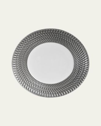 Bernardaud Twist Platinum Service Plate, 11.5