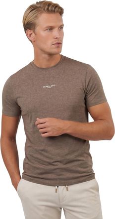 Cavallaro T-shirt Cavallaro Napoli Baroni Tee bruin met opdruk regular fit