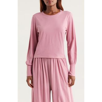 Lunya Organic Pima Cotton Lounge T-Shirt in Clarion Rose at Nordstrom Rack, Size Medium