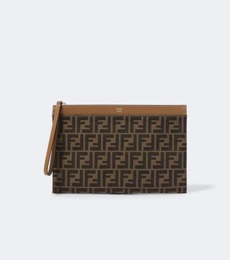 Fendi Medium FF Zucca canvas pouch
