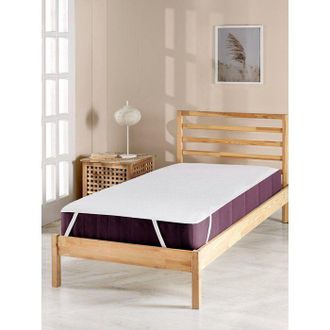OEM Protector De Colch&oacute;n - Mansion - Para Cama Individual - 90 X 200 Cm - 100 % Algod&oacute;n - Blanco