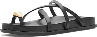 Marc Fisher Braidey Womens Dress Sandals Black Leather : 7.5 M