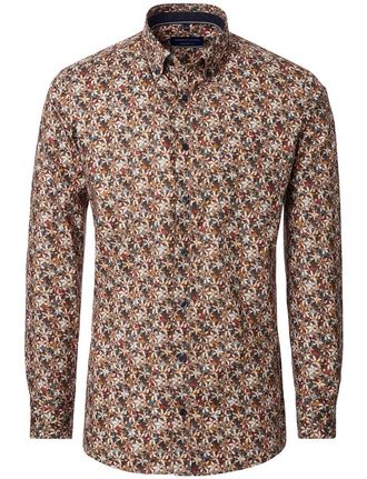Casamoda overhemd Casa Moda ml 5 bruin katoen