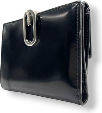 Gucci Black Patent Leather Wallet (Tri-Fold) (Pre-Owned)