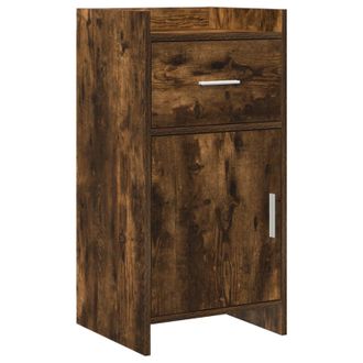vidaXL Aparador Roble Ahumado 40 X 36 X 80 Cm Madera De Ingenier&iacute;a Vidaxl