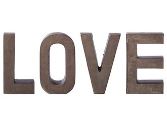 Schubiger M&ouml;bel Schriftzug Love, Anthrazit H: 20 cm