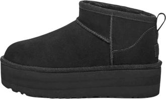 UGG Klassieke Ultra Mini Platform Laars - Dames - Winterlaarzen - Zwart - 40 EU - Wol - Schoenen