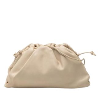 Bottega Veneta Pre-owned Clutches, female, Beige, Size: ONE SIZE Pre-owned The Mini Pouch