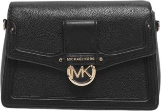 Michael Kors Pre-owned Leren Schoudertas - Dames - Vintage Schoudertas - Zwart - ONE Size - Leer - Vintage