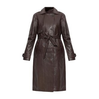 AllSaints Okena Trench Coat - Coats - Mujer - Marr&oacute;n - 2XS