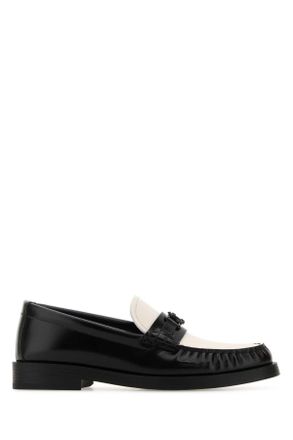 Jimmy Choo London Two Tone Leather Addie Loafers