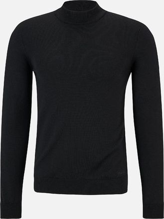 HUGO BOSS Mens San Matteo-M Turtleneck Jumper - Black - Size: 40