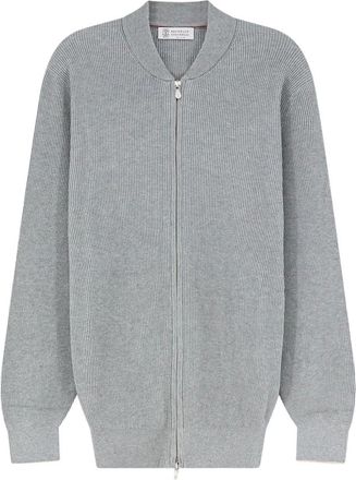 Brunello Cucinelli Heren, Truien, Grijs, Maat: 2XL Katoen