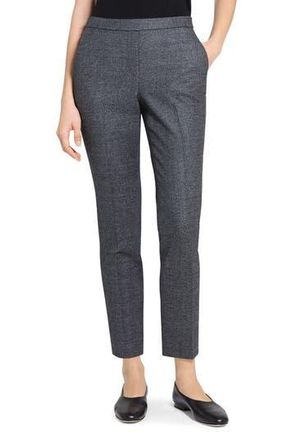 Theory Marled Flannel Treeca Pull-On Pants in Pepper Multi at Nordstrom Rack, Size 2
