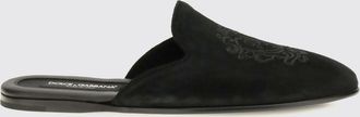 Dolce & Gabbana Scarpa slip-on in pelle scamosciata con logo DG ricamato