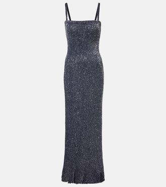 Alaia Ala&iuml;a Sequined gown