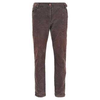 Max Mara Weekend Slim-Fit Jeans in Brown Cotton